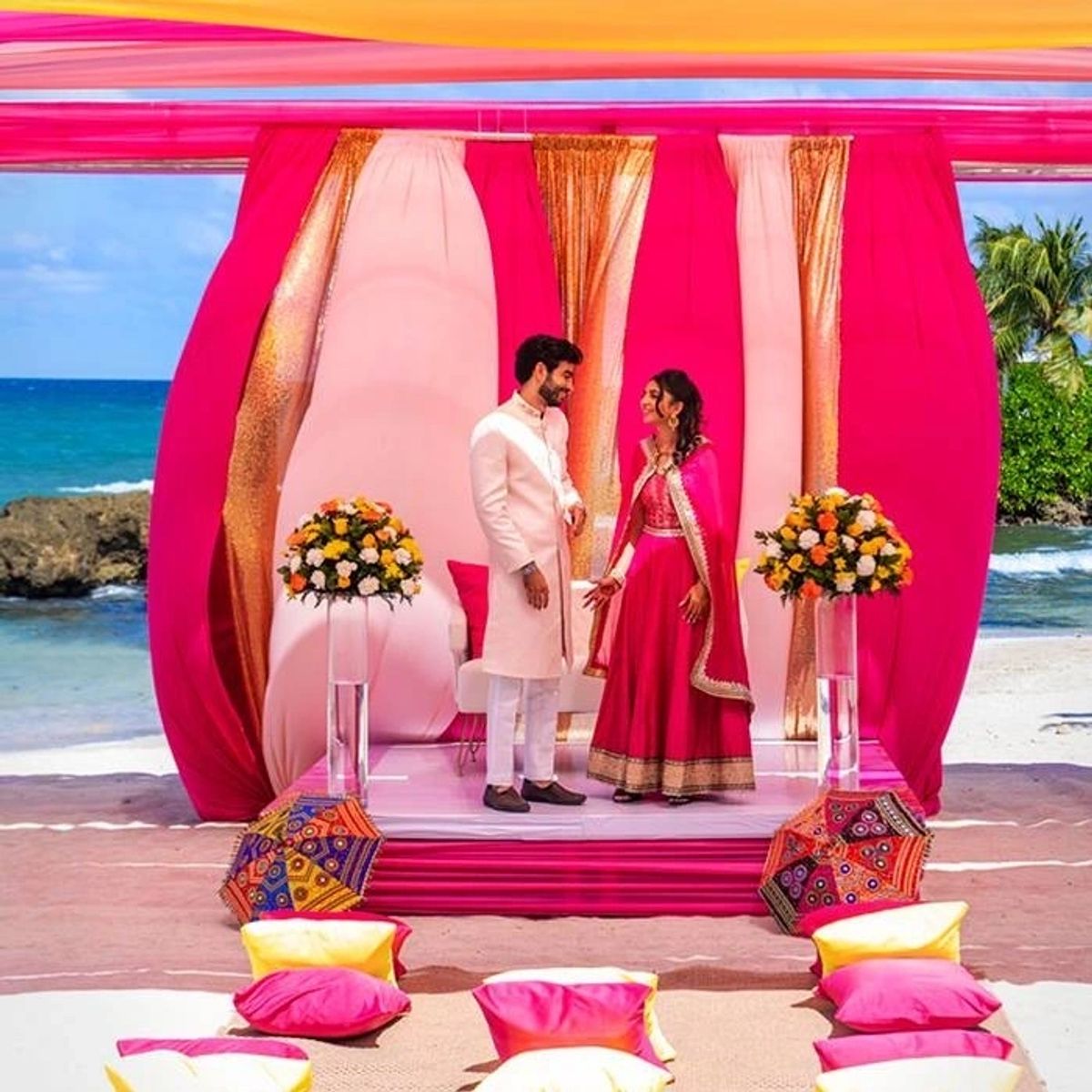 South Asian wedding ceremony at Palladium and TRS Hotels