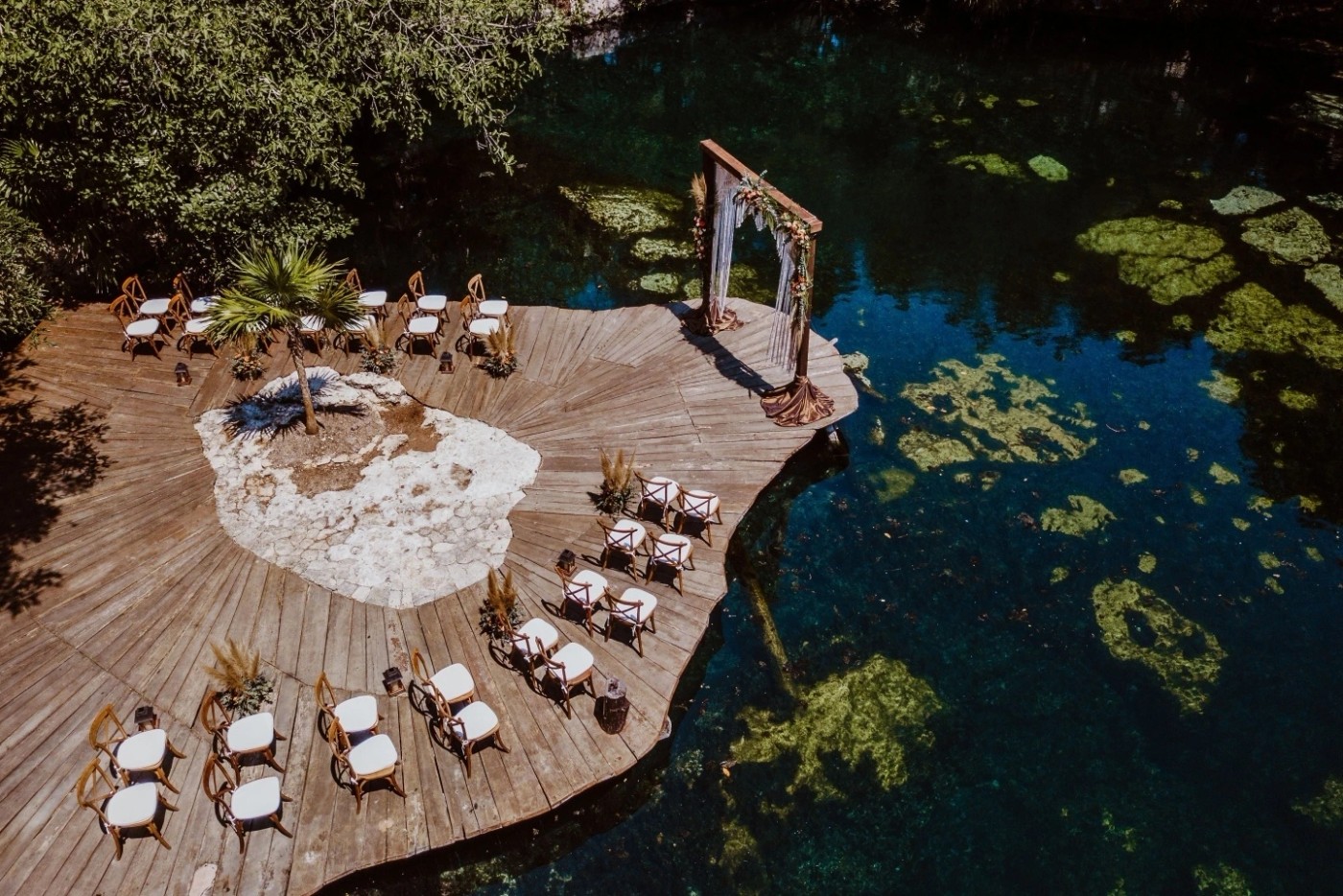 Wedding venue at a Sandos resort in Mexico