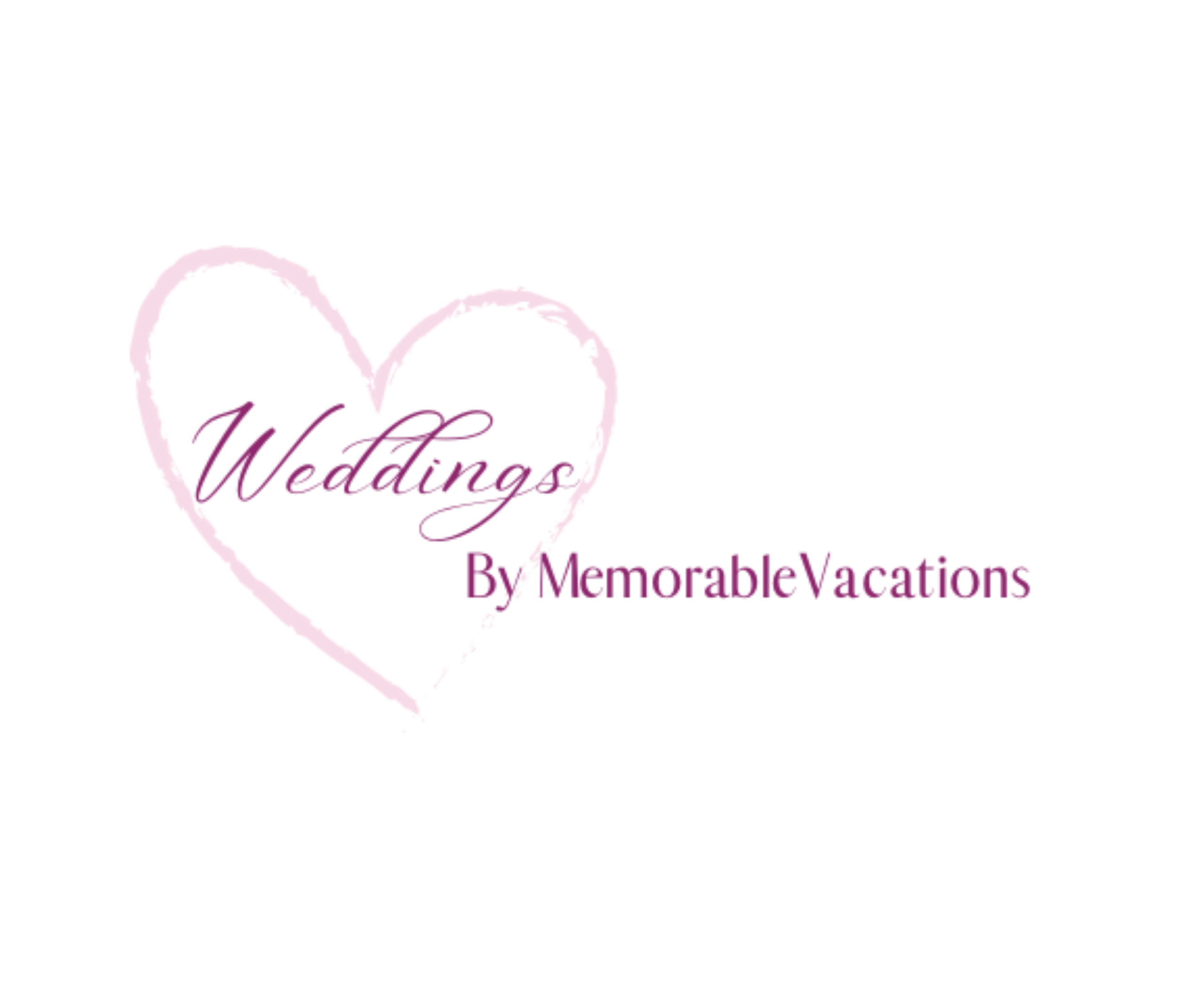 Pink Weddings by Memorable Vacations logo