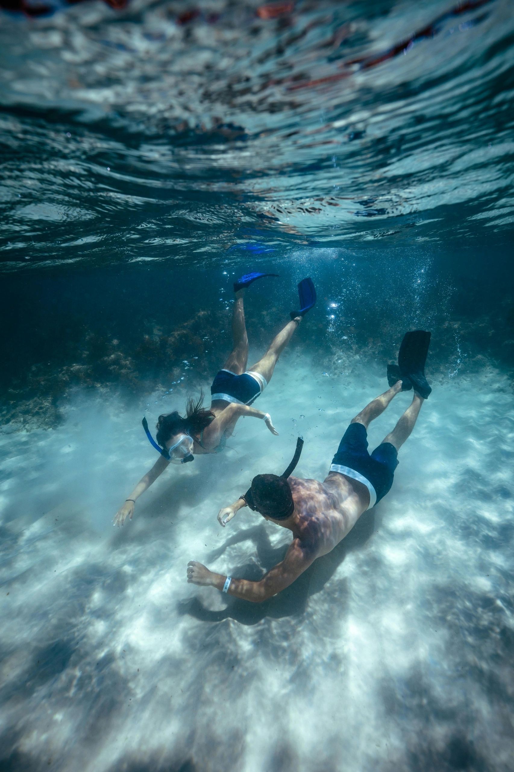 couple snorkelling