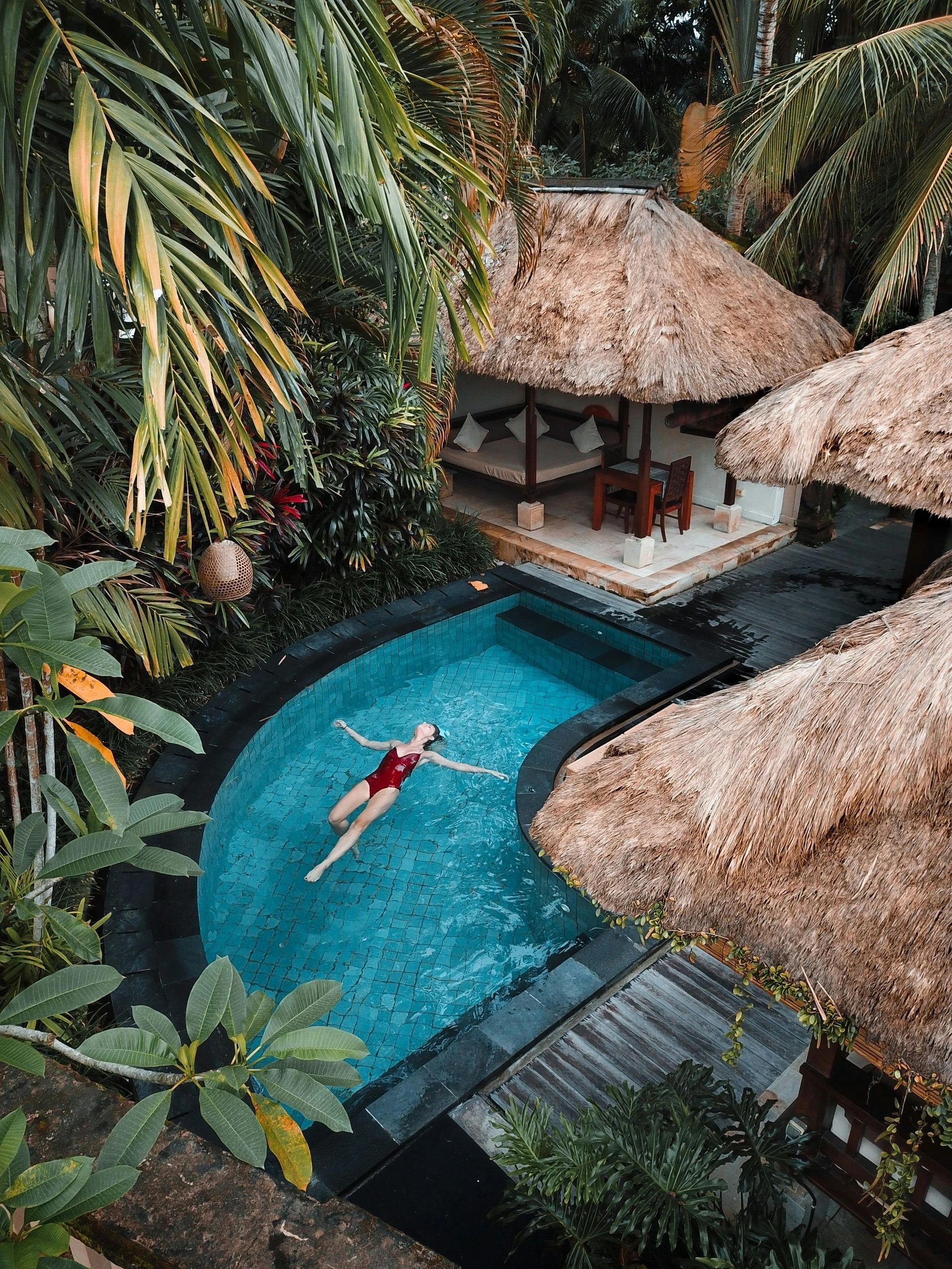 private romantic room with private pool