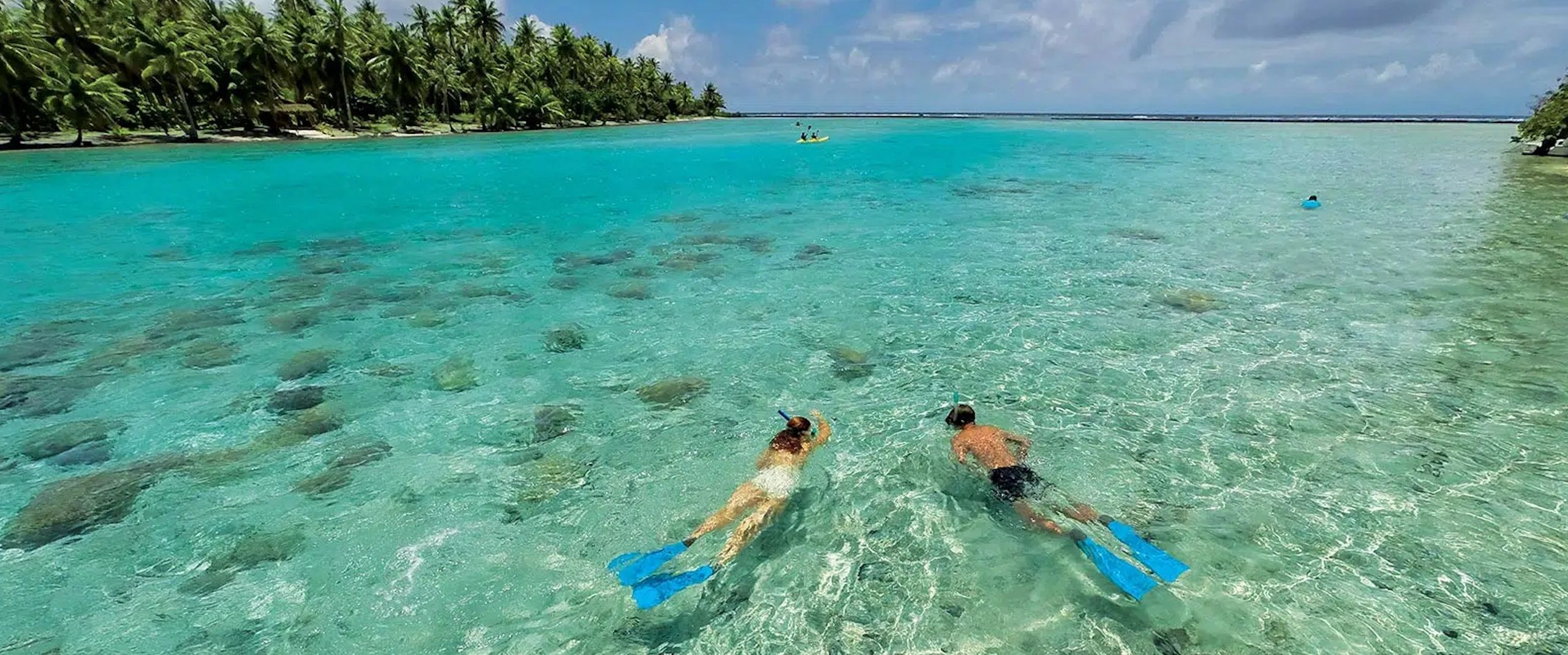 Paul Gauguin Cruises private beach at Motu Mahana