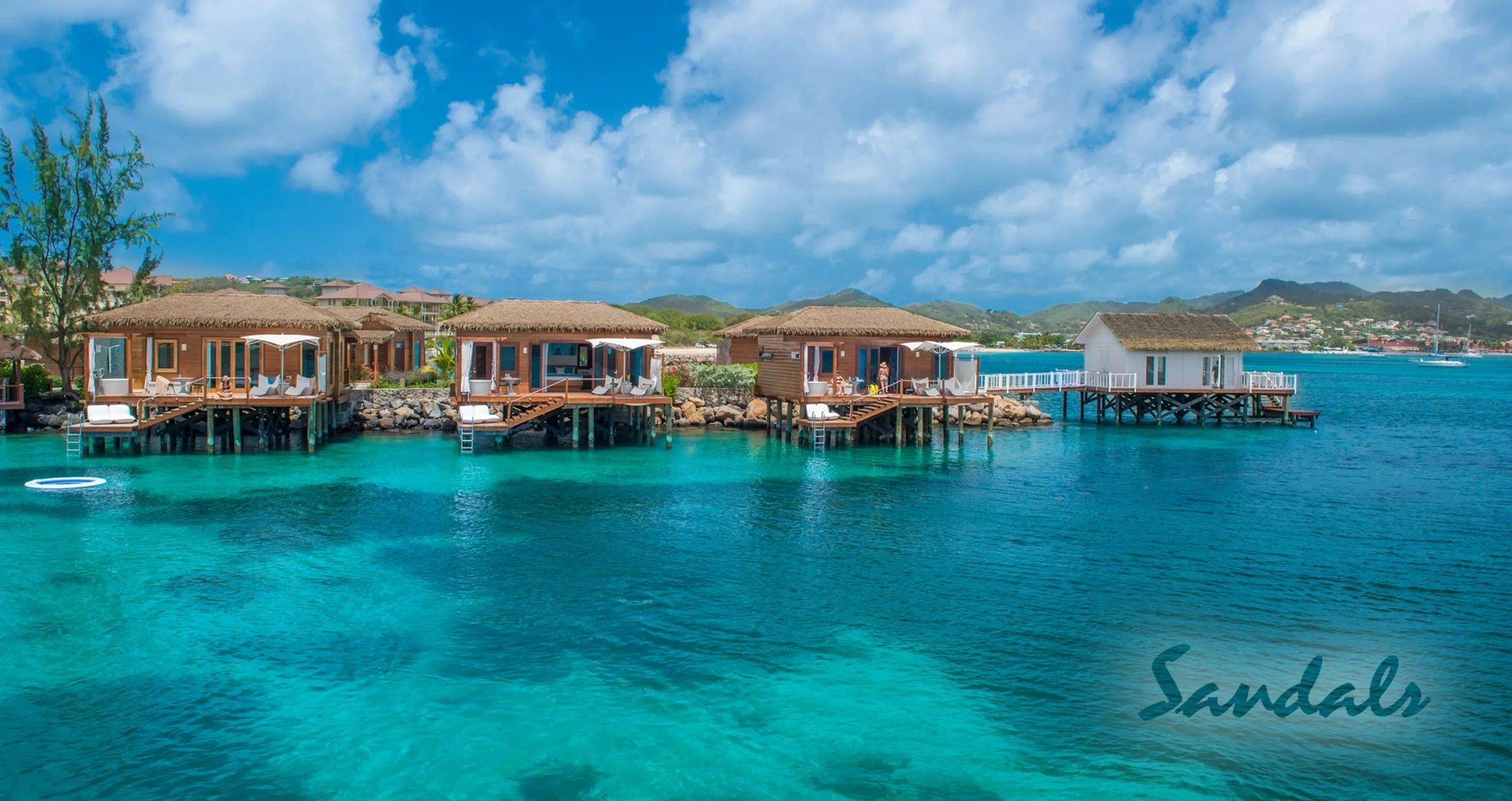 Sandals Resorts overwater bungalow