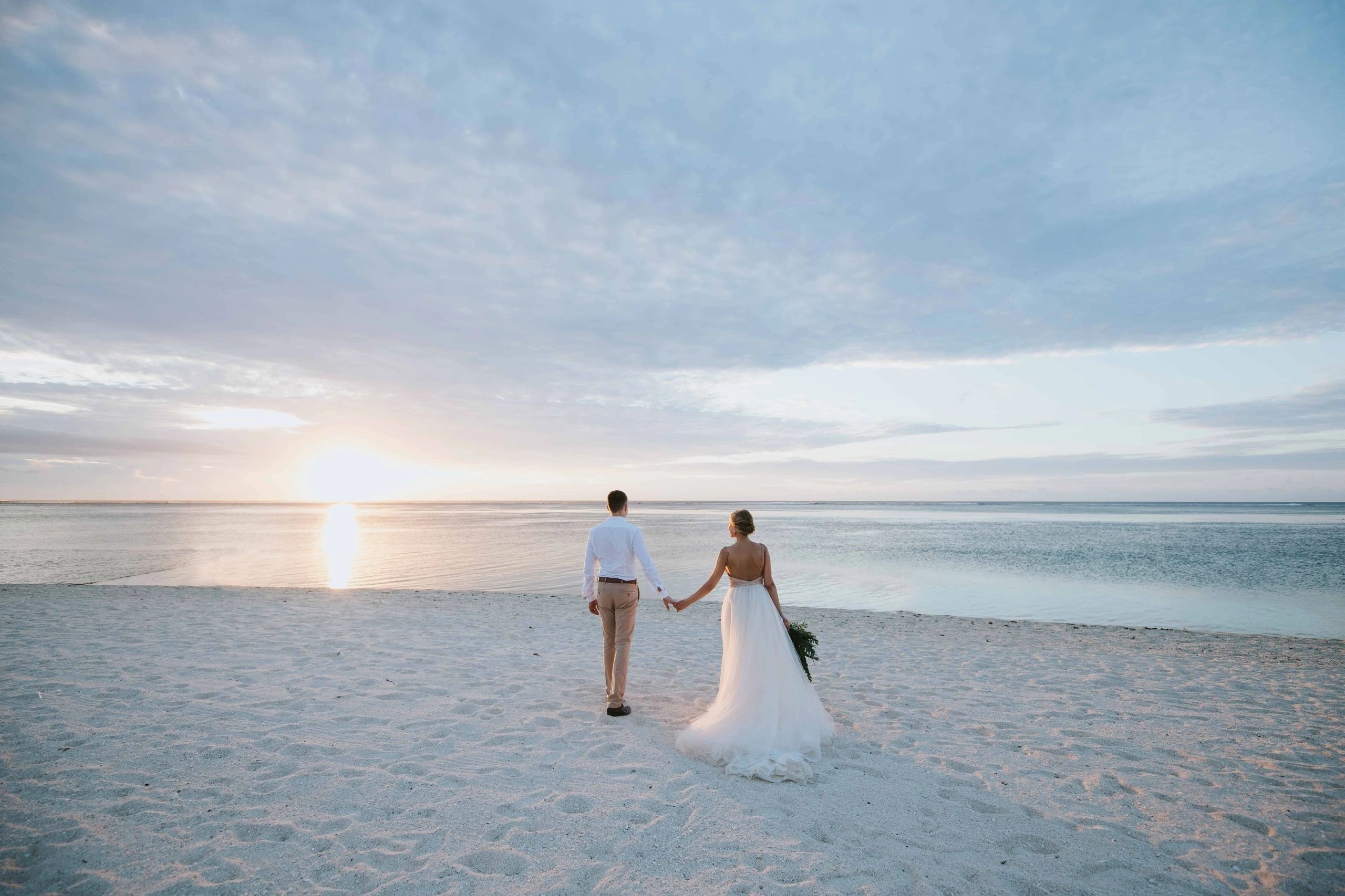Bride and Groom beach wedding